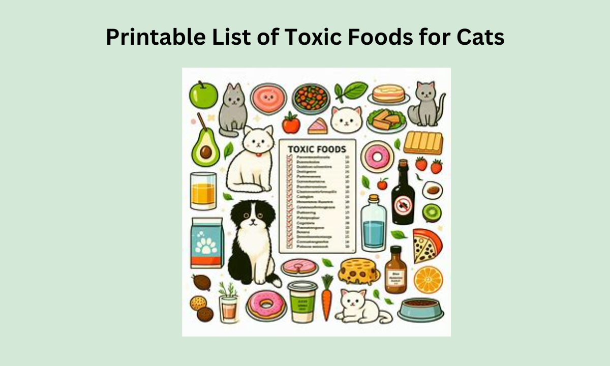 Printable List of Toxic Foods for Cats: Keep Your Cat Friend Safe!