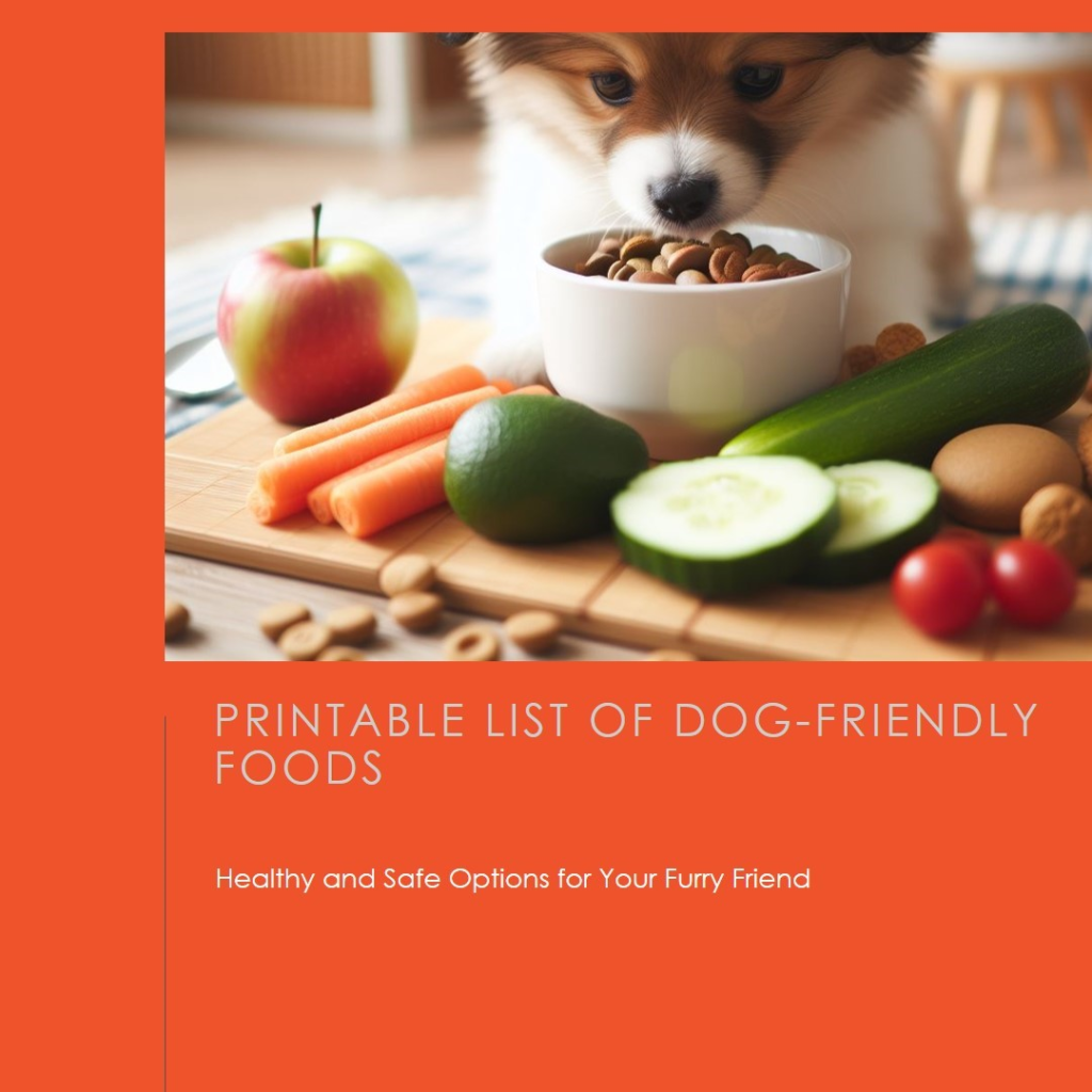 Printable List of human food dogs can eat