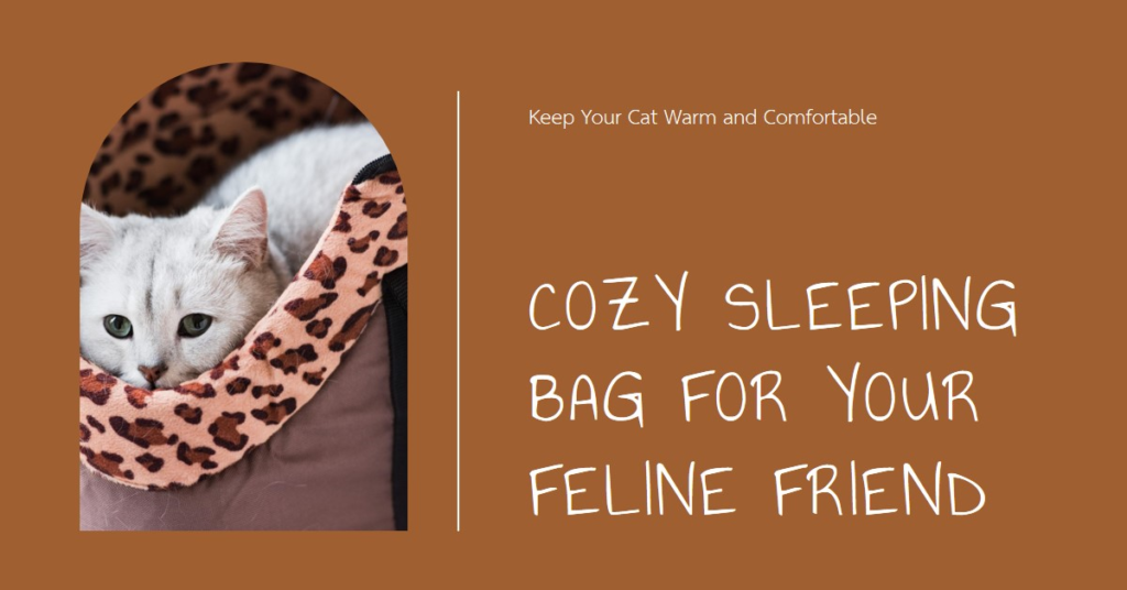 sleeping bag bed for cats