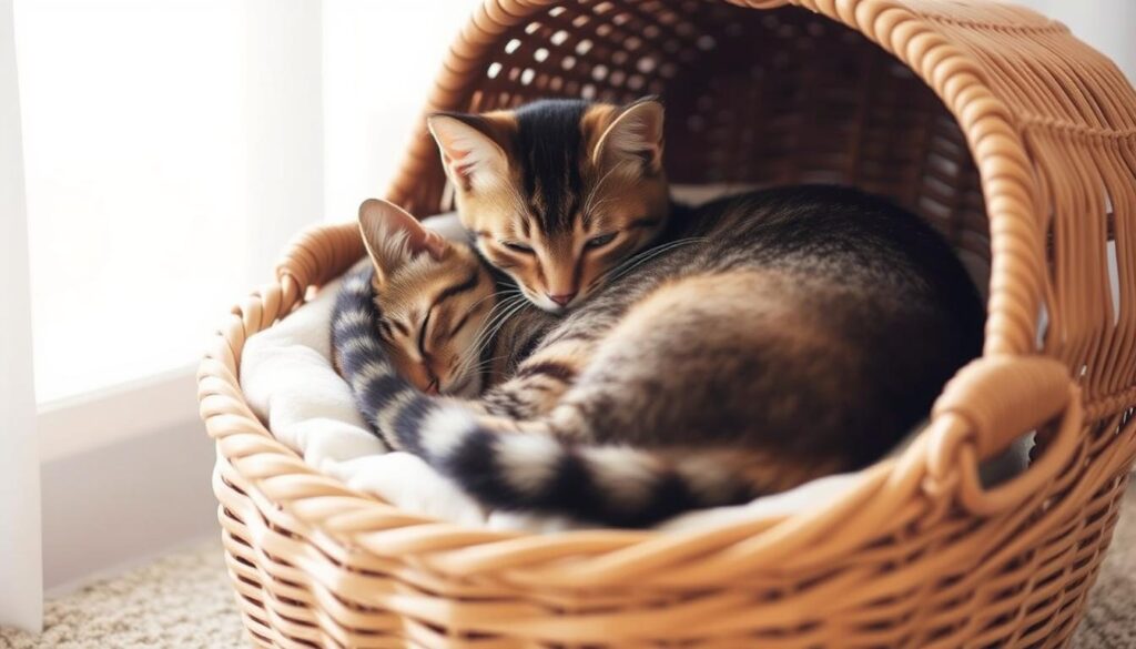 woven cat storage basket