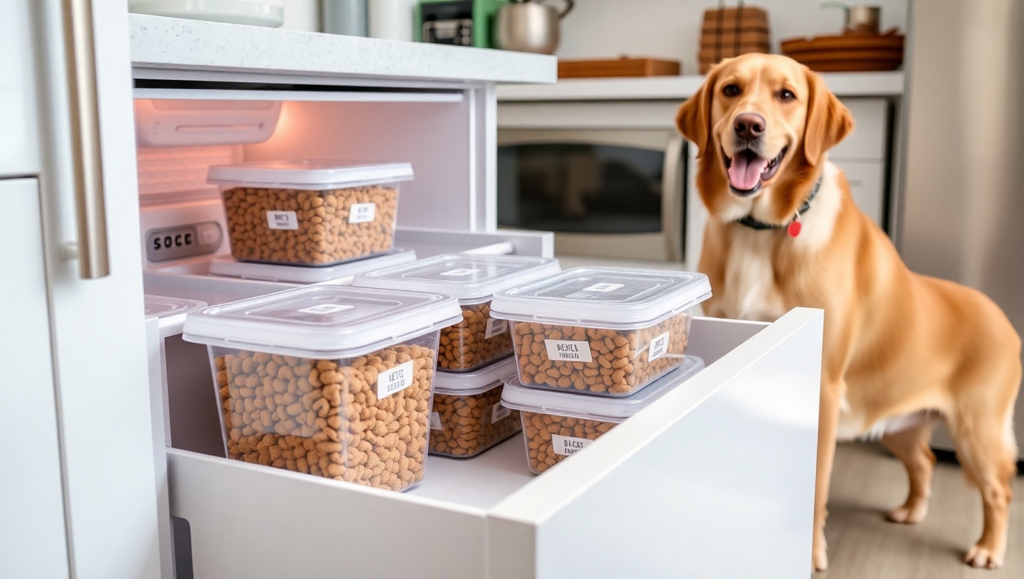 Freezer Storage for Dog Kibble