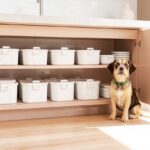 Pet Food Storage Bins for Under Cabinet