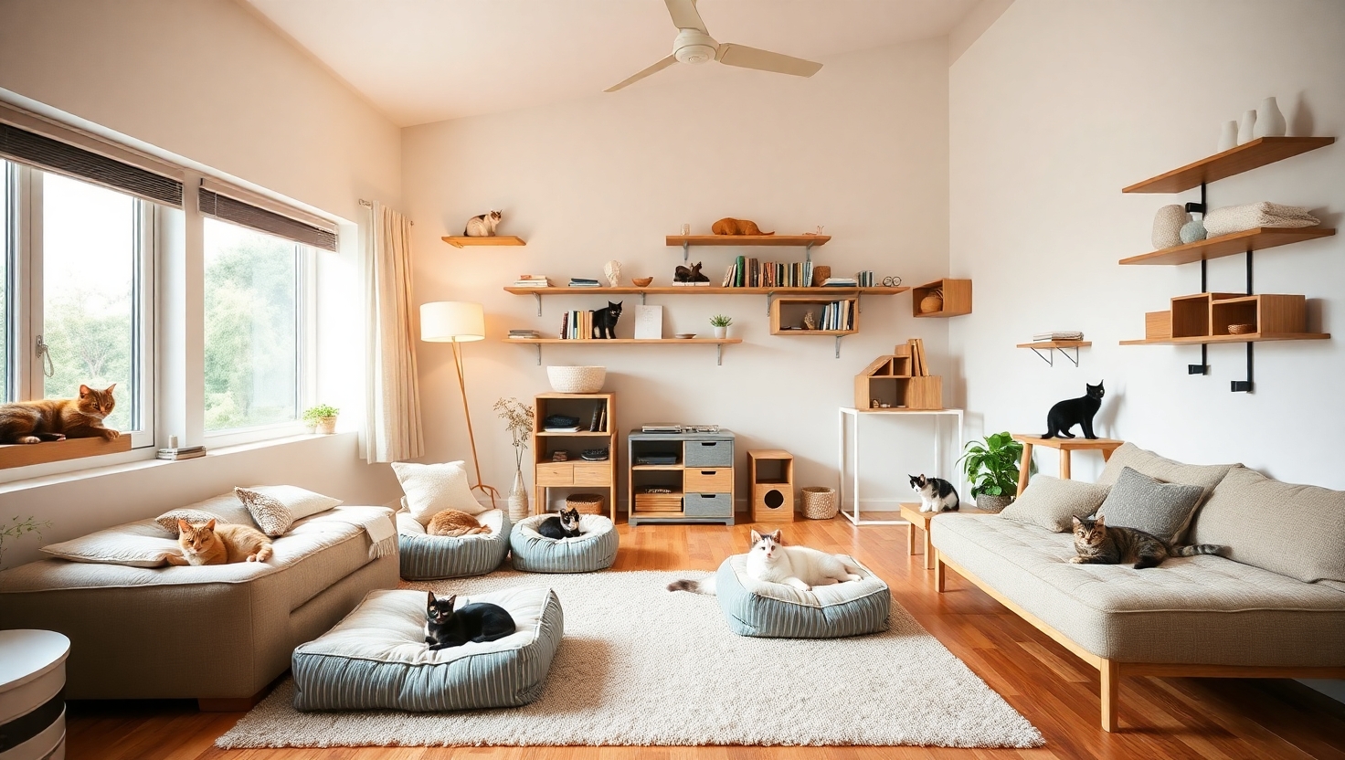 Best Room Setups for Multi Cat Homes