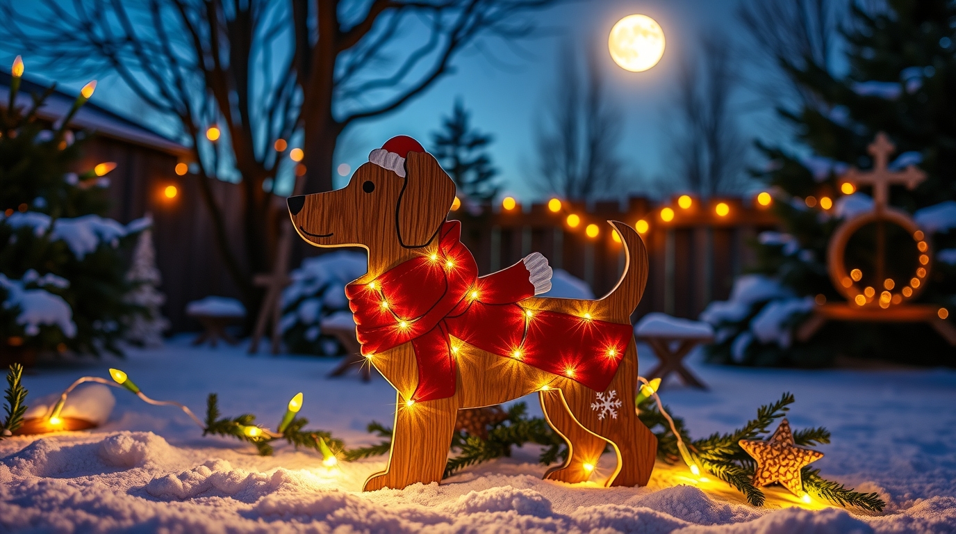 Dog Christmas Decorations Outdoor