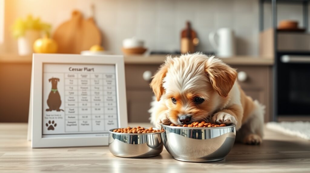 Printable Cesar Dog Food Feeding Chart