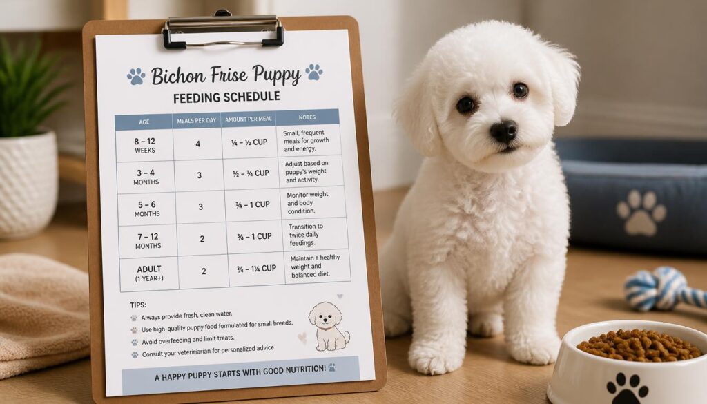 Feeding Schedule for Bichon Frise Puppies