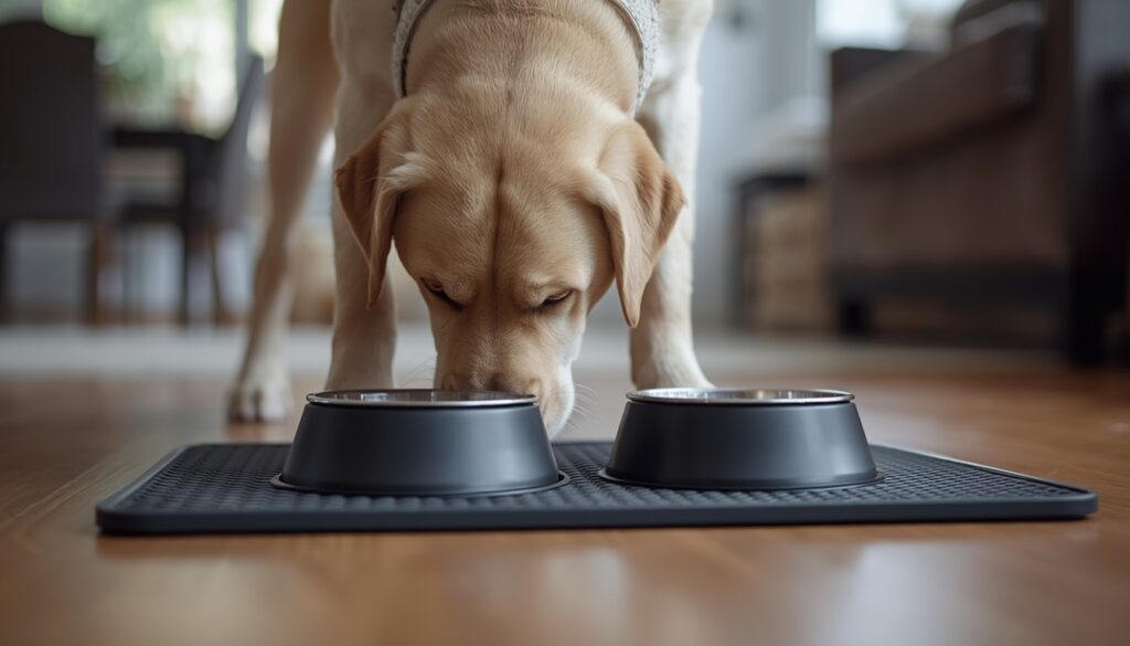Best Dog Food and Water Bowl Mat for Medium Dogs