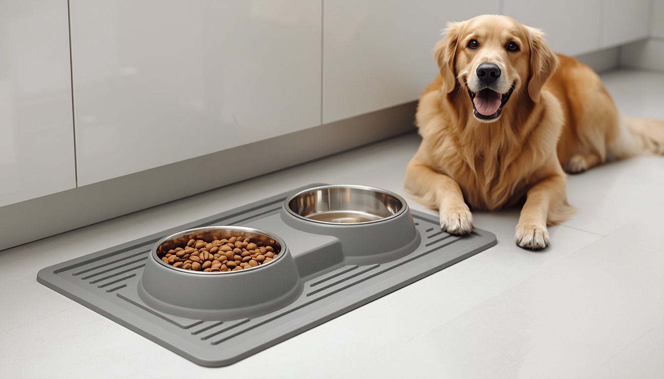 Best Dog Food and Water Bowl Mat