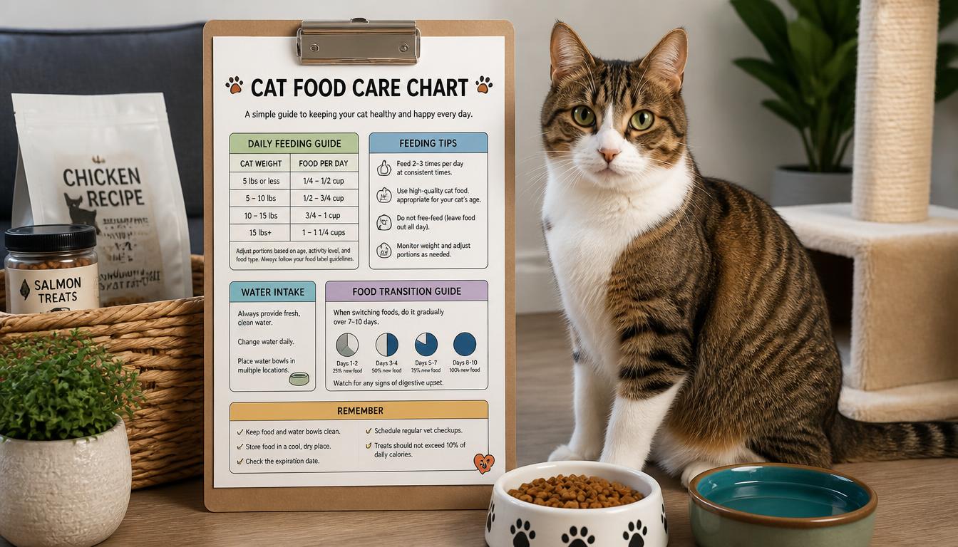 Printable Cat Food Care