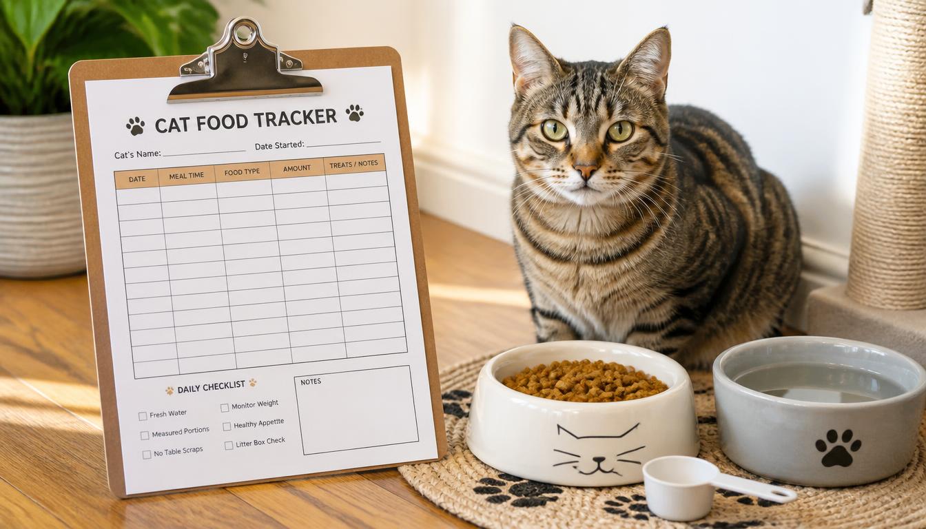 Printable Cat Food Sheet