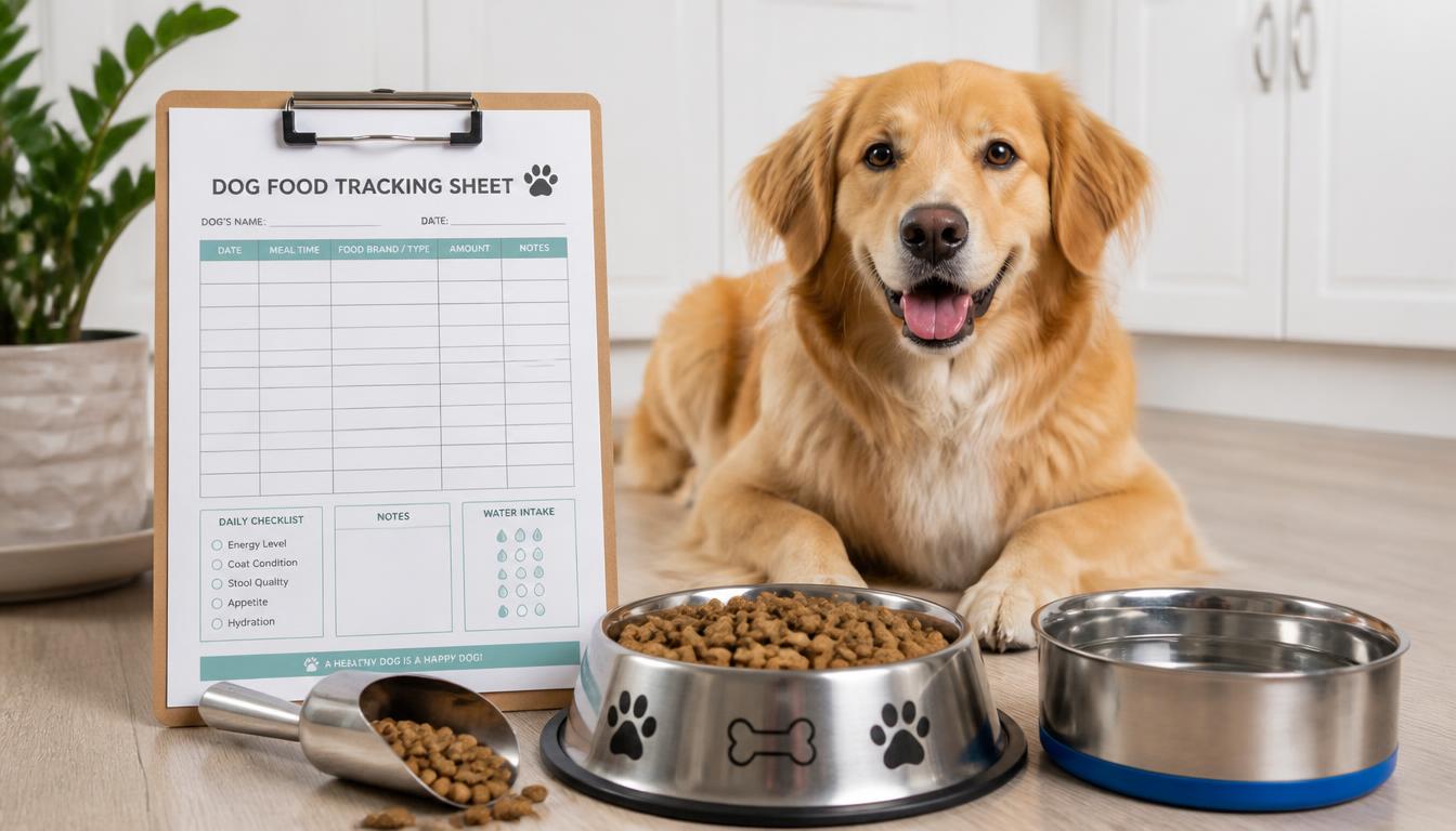 Printable Dog Food Sheet PDF