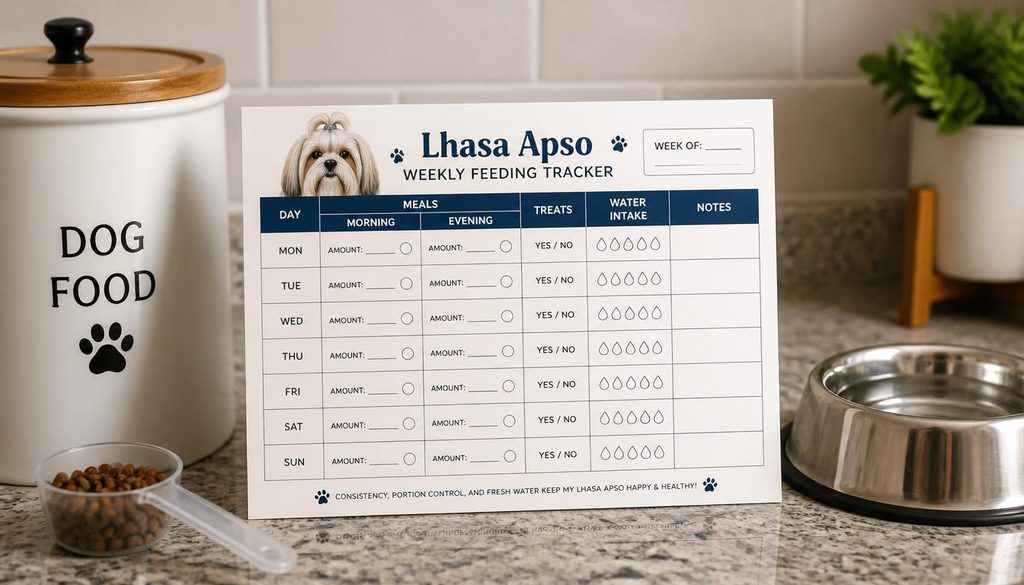Printable Lhasa Apso Feeding Chart